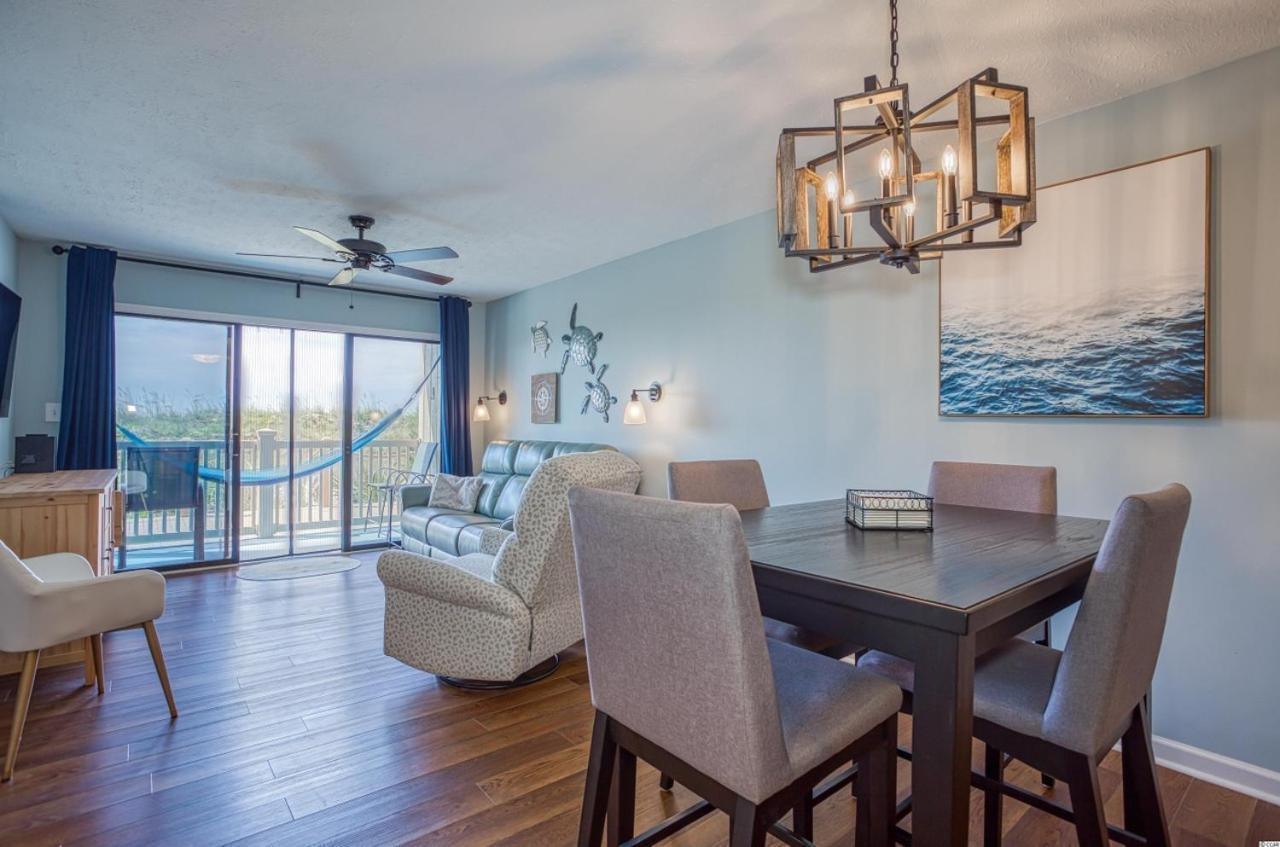 Beautiful Beachfront-Oceanfront First Floor 2Br 2Ba Condo In Cherry Grove, North Myrtle Beach! Renovated With A Fully Equipped Kitchen, 3 Separate Beds, Pool, Private Patio & Steps To The Sand! מראה חיצוני תמונה