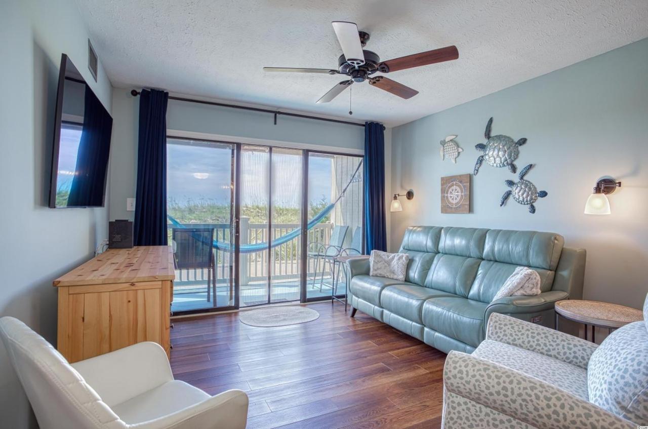 Beautiful Beachfront-Oceanfront First Floor 2Br 2Ba Condo In Cherry Grove, North Myrtle Beach! Renovated With A Fully Equipped Kitchen, 3 Separate Beds, Pool, Private Patio & Steps To The Sand! מראה חיצוני תמונה